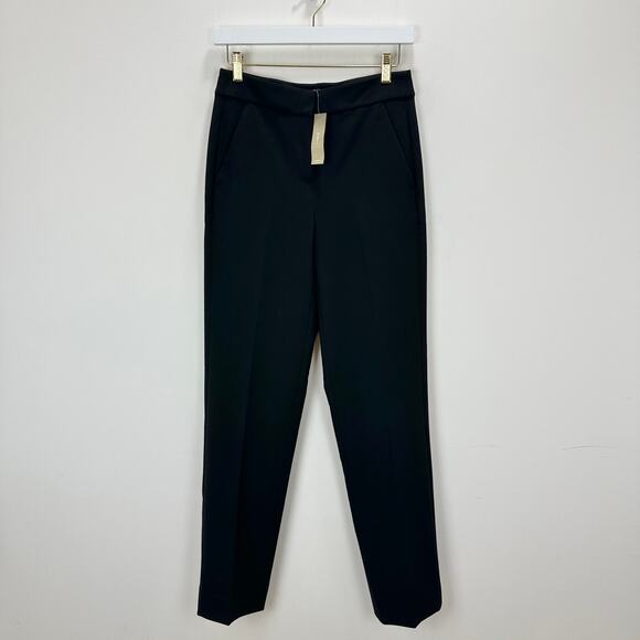 J.Crew Tall Kate Straight Leg Pant Four Season Stretch Black Classic US 0T NWT - Picture 5 of 13